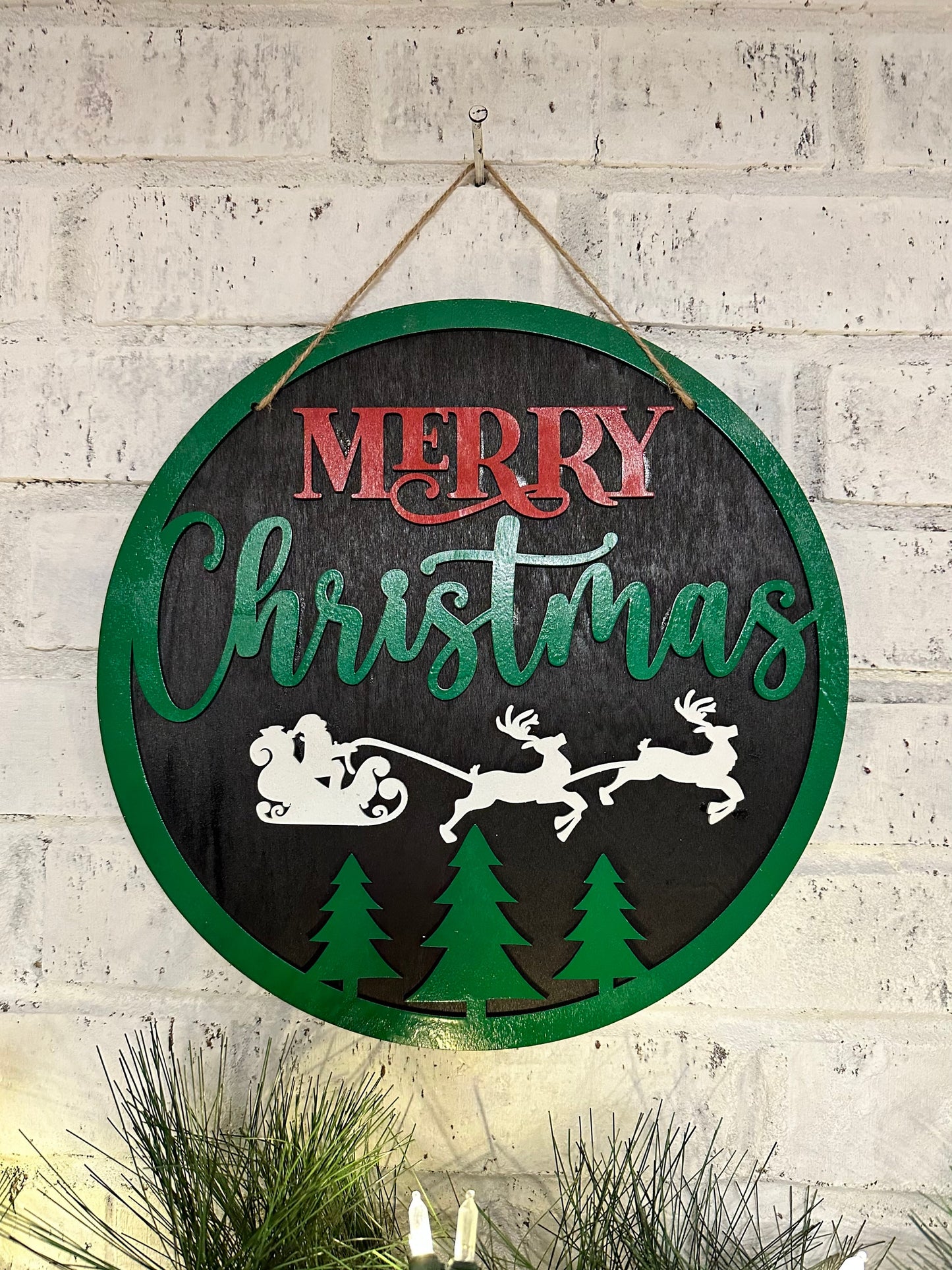 Merry Christmas Welcome Sign, Christmas Welcome Sign, Christmas Door Hanger, Christmas Decoration