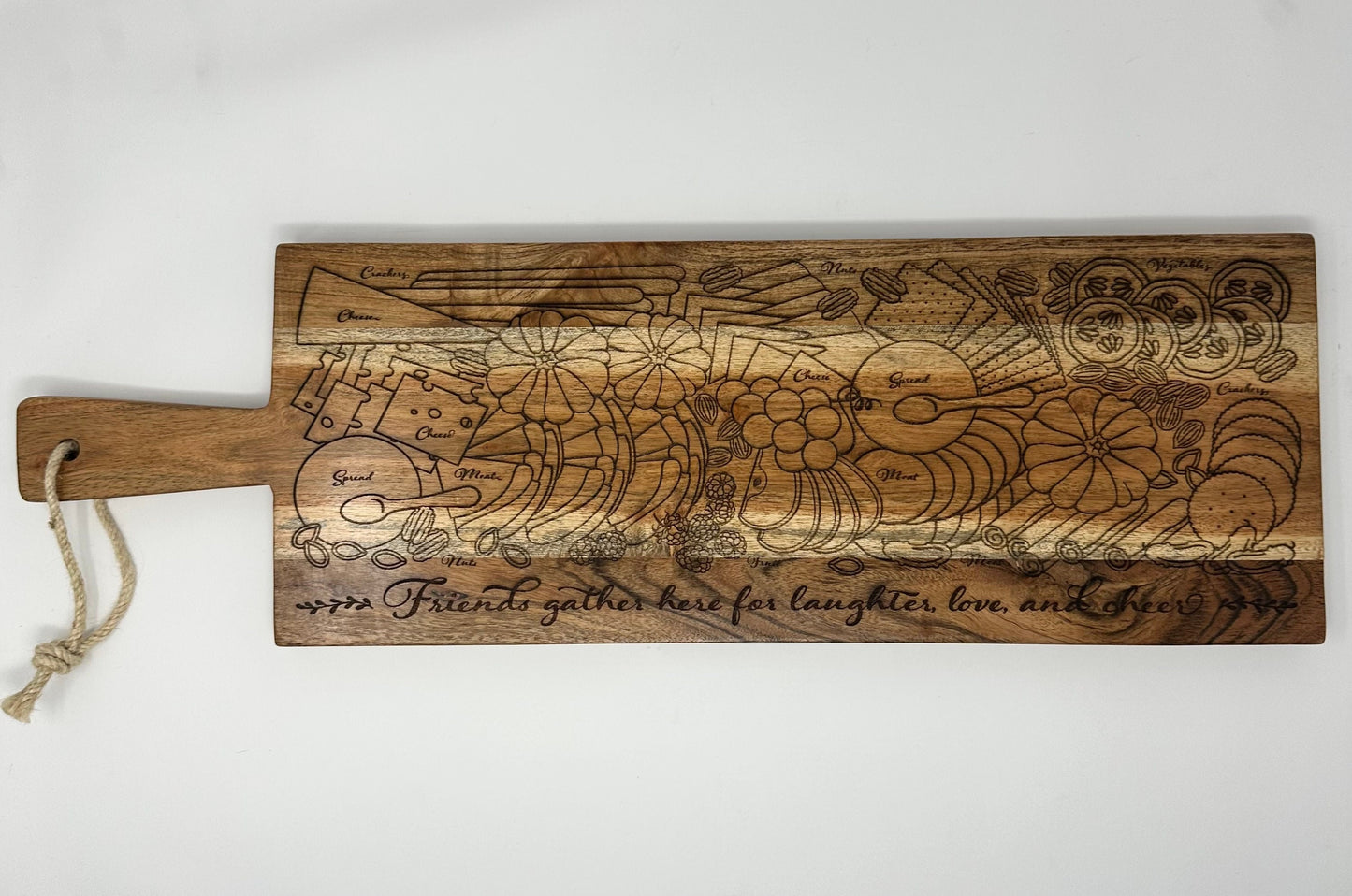 Charcuterie Board, Engraved Bread Board, Meat and Cheese Board, Serving Board, Fruit and Nut Board, Party Board Food Display Board