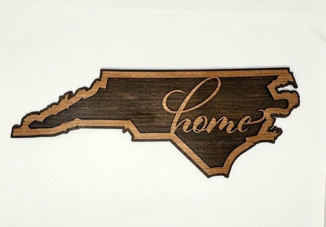 North Carolina Wooden Wall Sign NC Sign North Carolina Home Sign North Carolina Native Gift Housewarming Wedding Birthday Sign Gift