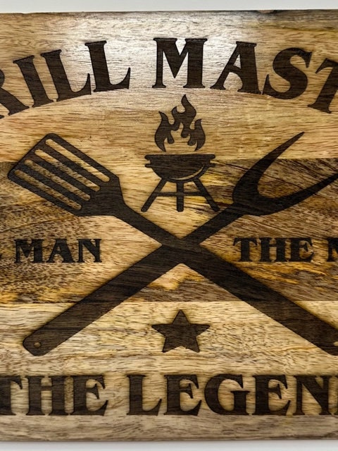 Grill Master Cutting Board for Grilling Board Wood Board Cutting Board for Meat