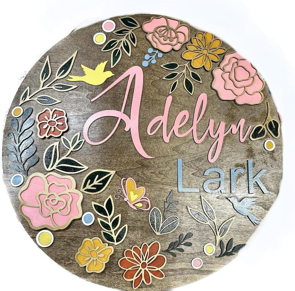 Custom Name Sign, Nursery Sign, Teacher Sign, Baby Shower Gift, Baby Name Sign, Girls Name Sign, Bedroom Name Sign, Decorative Sign
