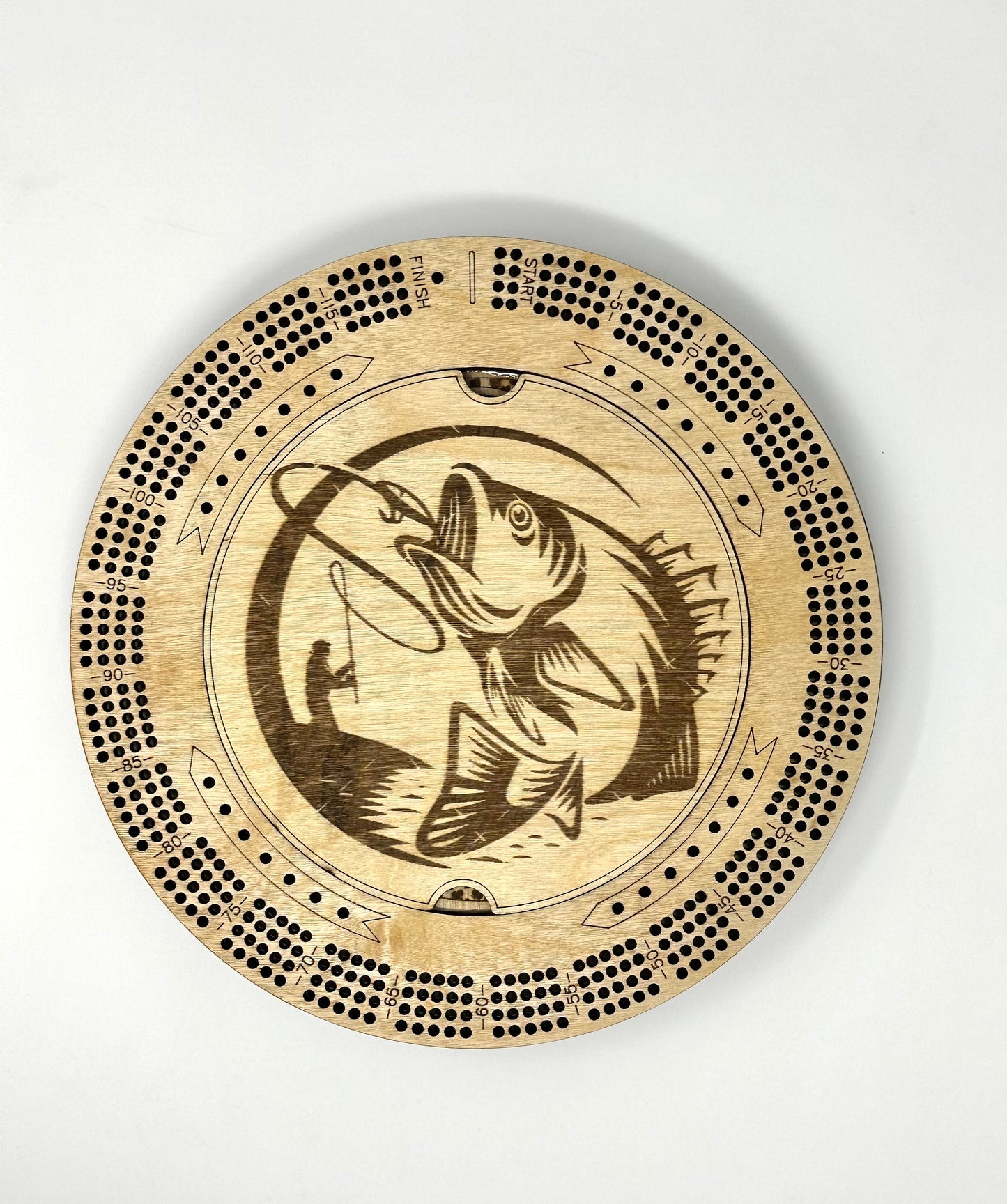 Custom Engraved Cribbage Board Gift, Personalized Name, Your Design, Includes Pegs, 4 Track Photo Cribbage, Unique Cribbage Christmas Gift