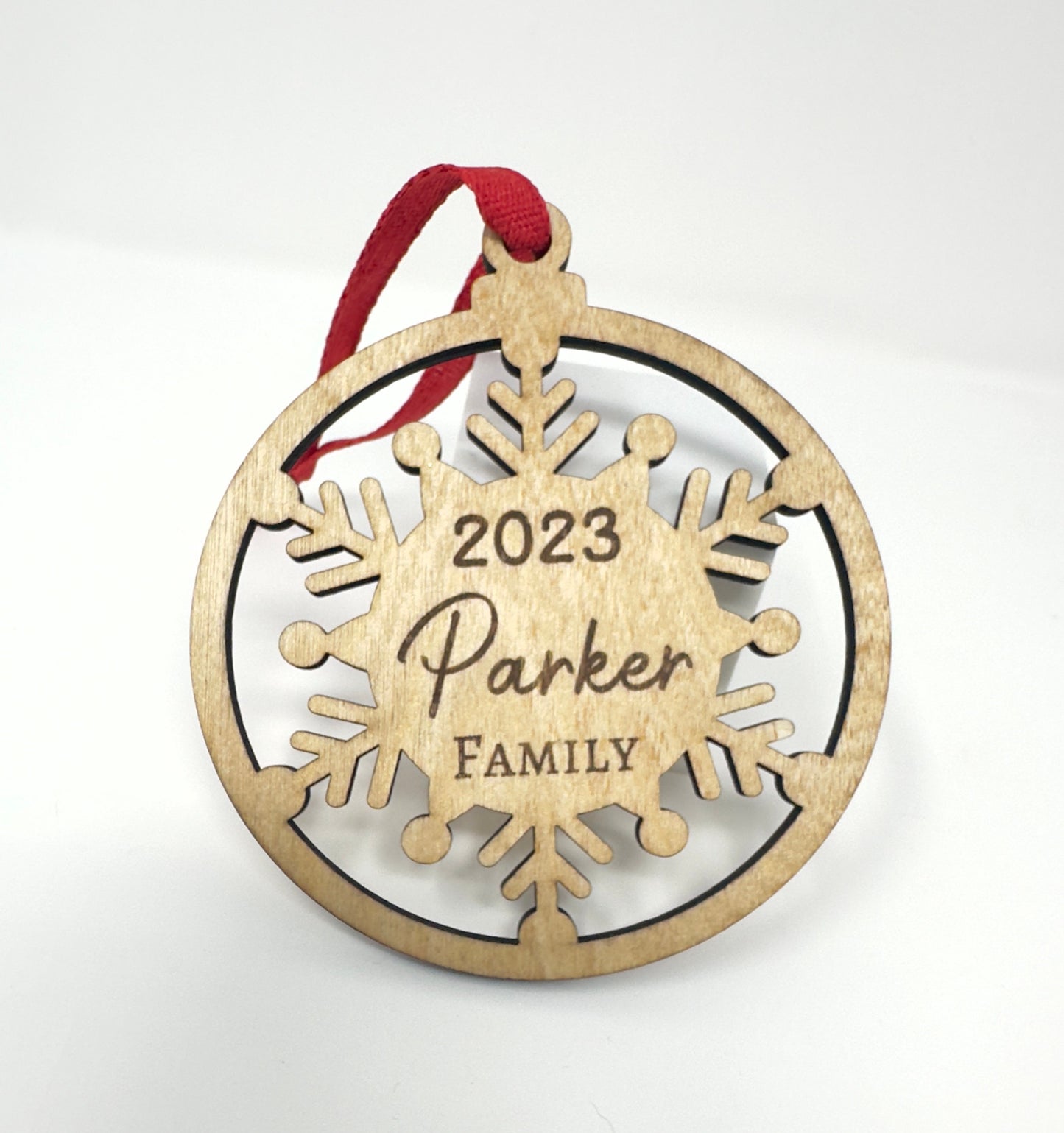 Custom Snowflake Ornament with Name, Christmas Ornament with Name, Personalized Ornament, Snowflake Christmas Ornament