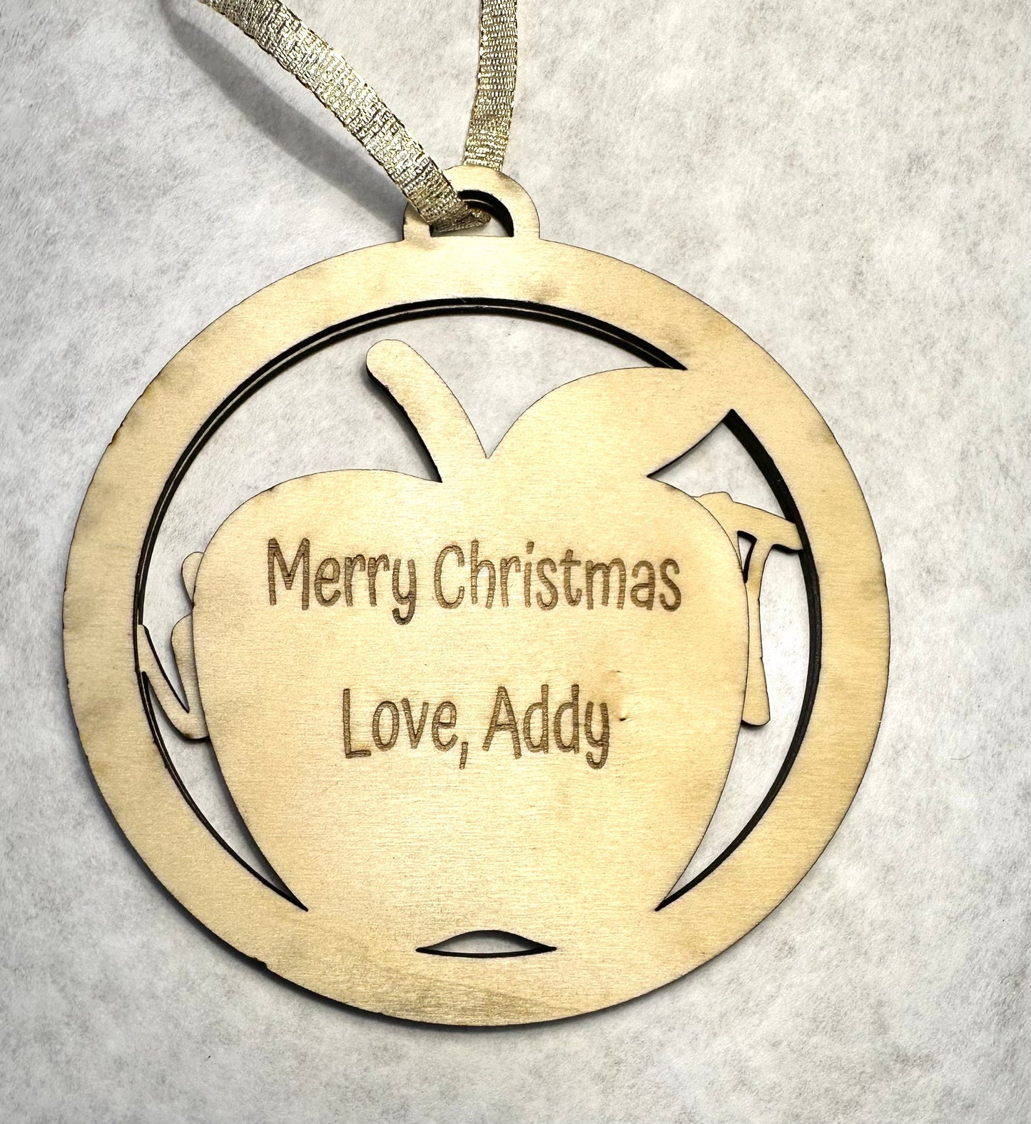 Custom Teacher Christmas Ornament, Personalized Teacher Ornament, Teacher Ornament with Name, Engraved Teacher Ornament, Christmas Ornament