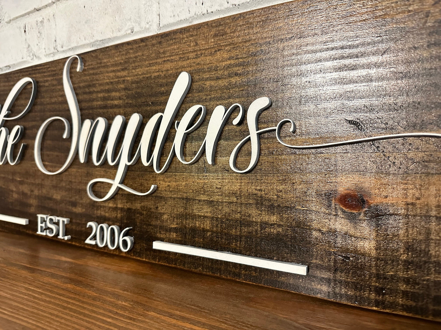 Custom Name Gift, Custom Last Name Sign, Name Wall Decor, Custom Name Established Date Sign, Wedding Gift, Anniversary Gift Wood Sign