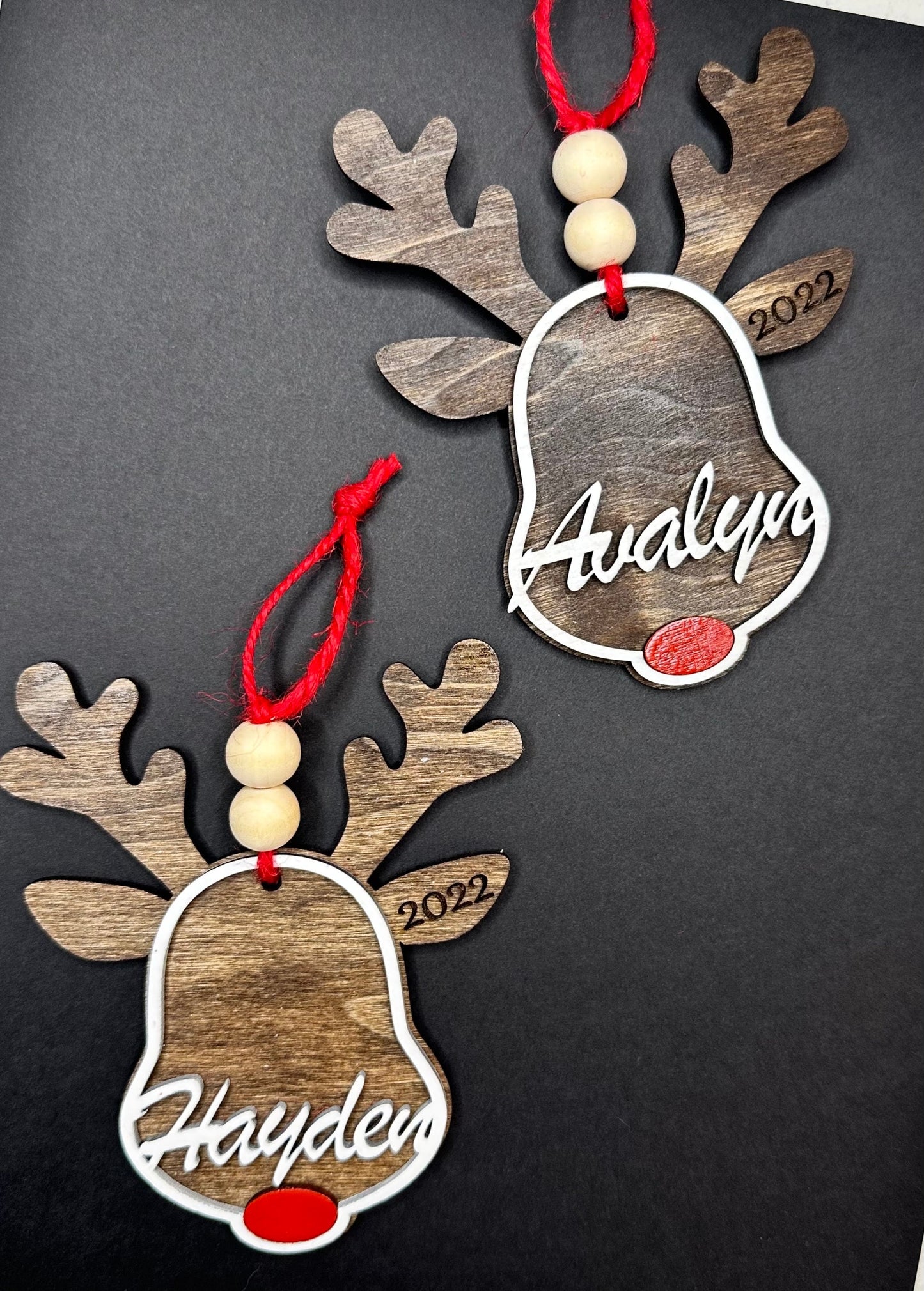 Personalized Rudolph Ornament, Custom Name Ornament, Name Ornament, Kids Name Ornament, Personalized Ornament