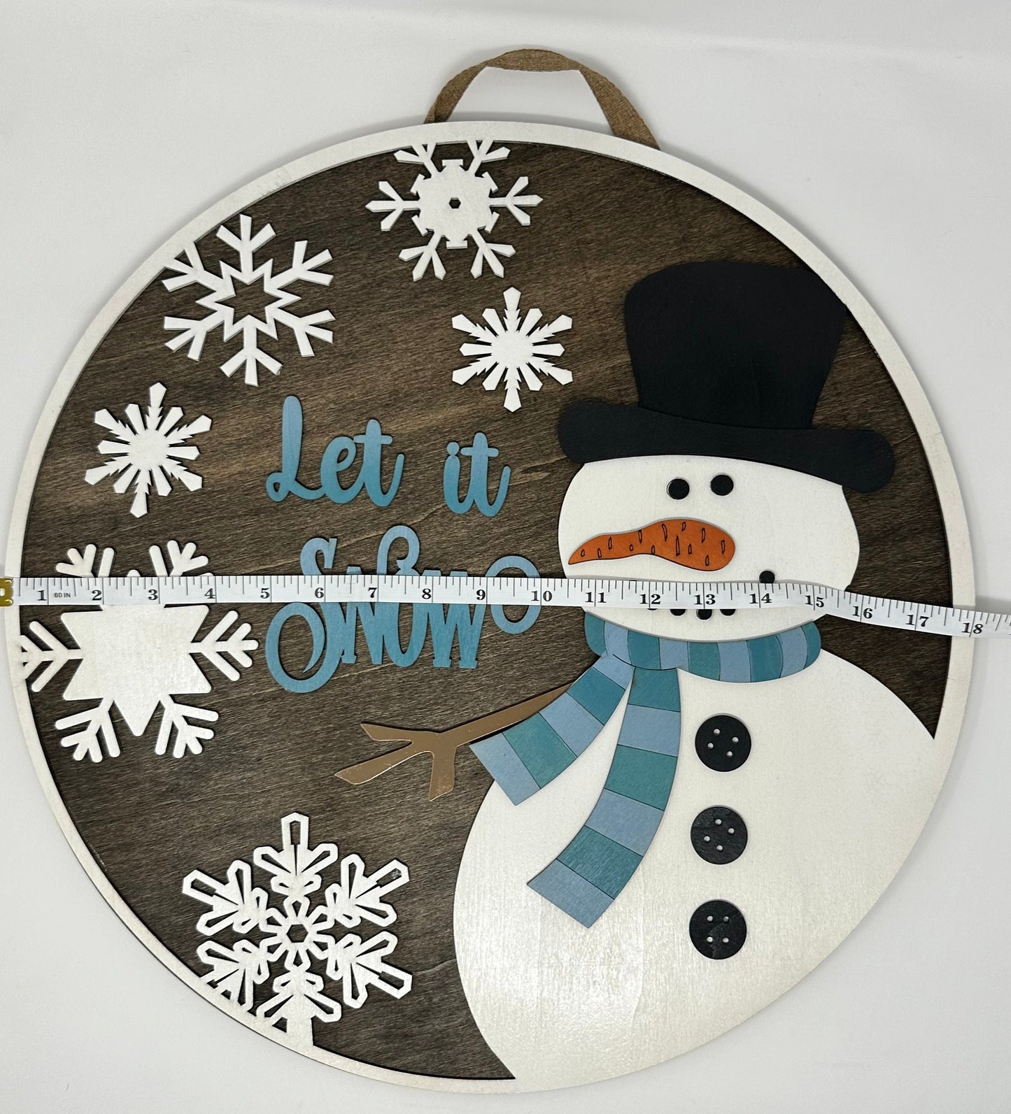 Snowman Welcome Sign, Winter Welcome Sign, Christmas Welcome Sign, Let It Snow Welcome Sign