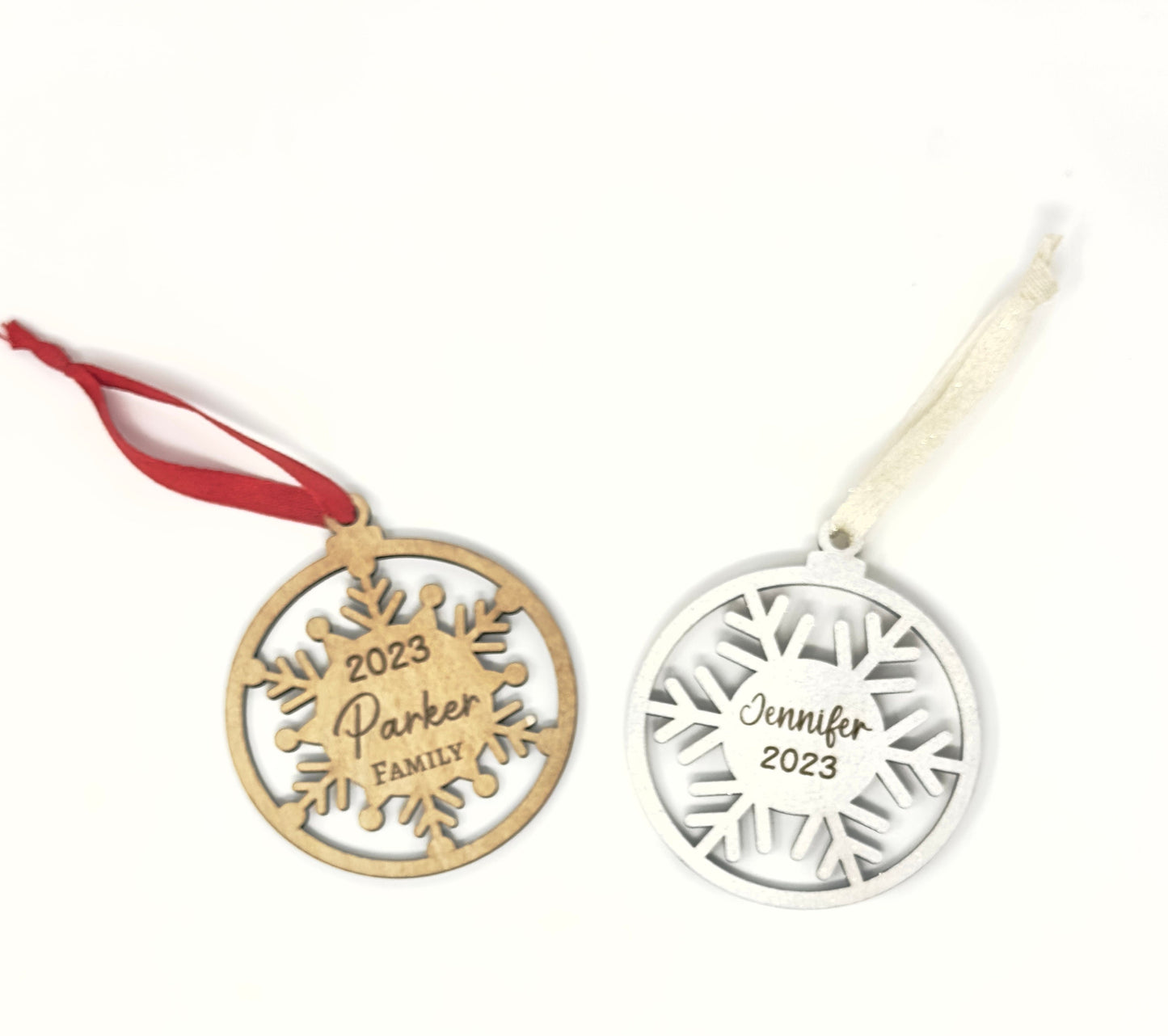 Custom Snowflake Ornament with Name, Christmas Ornament with Name, Personalized Ornament, Snowflake Christmas Ornament