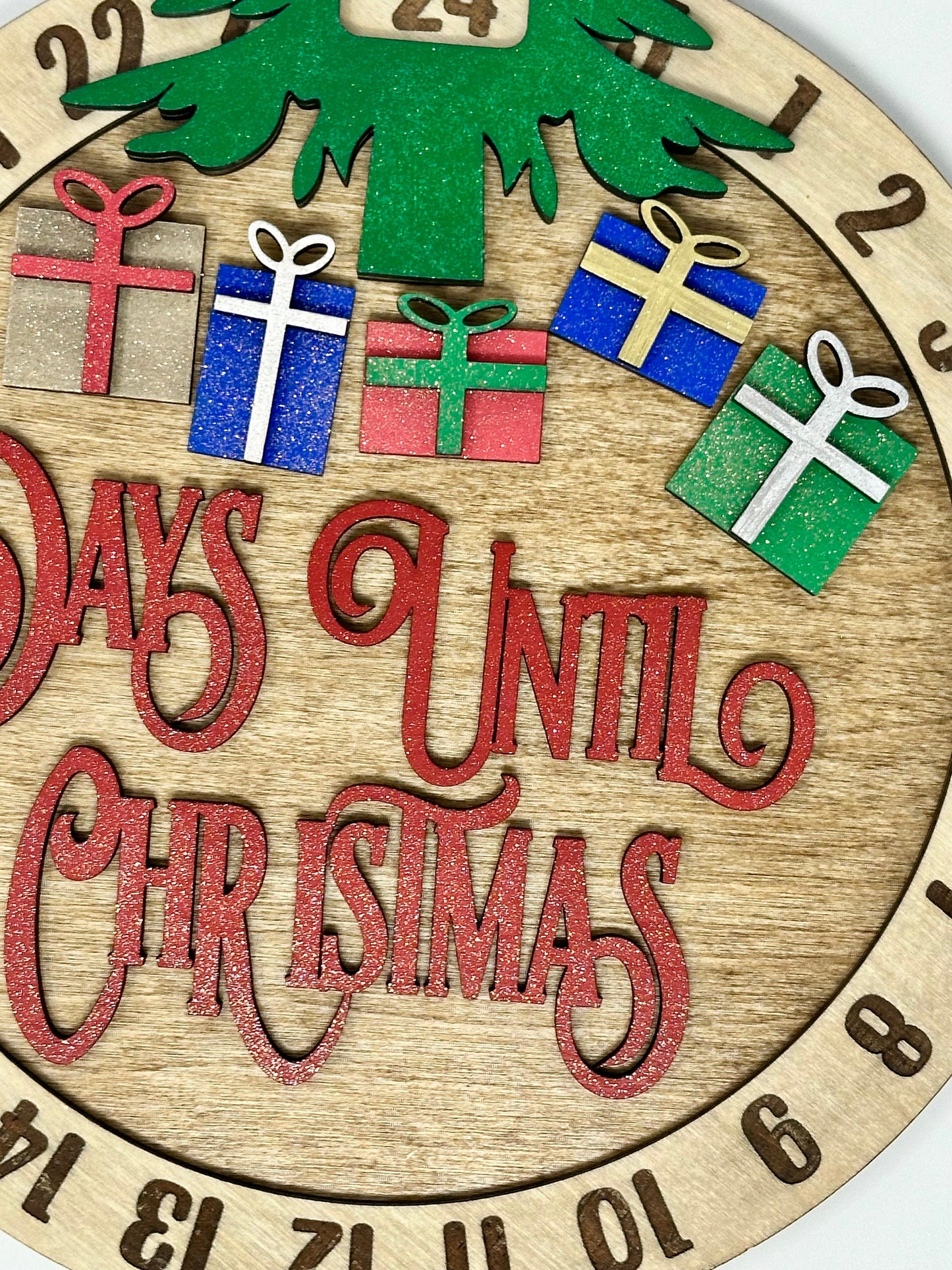 Countdown to Christmas Wall Hanging, Christmas Countdown, Days Till Christmas, Christmas Decor, Christmas Santa Countdown, Kids Christmas