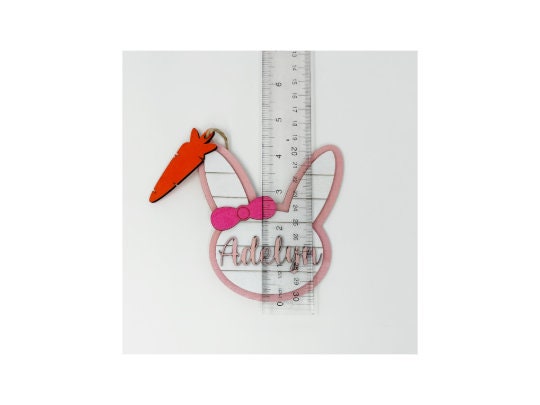 Custom Easter Basket Name Tag, Personalized Easter Gift, Easter Gift with name engraved, Childrens Easter Gift, Custom name Easter Bunny