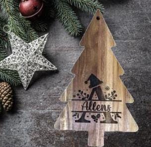Custom Christmas Tree Cutting Board, Christmas Cutting Board, Christmas Gift, Custom Christmas Gift, Christmas Decor