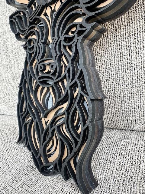 Multi Layer Deer Buck Wall Art, 3D Deer Wall Decor, Mandala Deer, Unique Wall Art, Uncommon Wall Art, Art Gift, Art Lover, Hunter Gift
