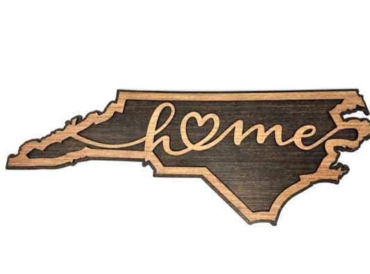North Carolina Wooden Wall Sign NC Sign North Carolina Home Sign North Carolina Native Gift Housewarming Wedding Birthday Sign Gift