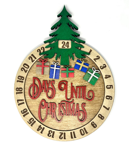 Countdown to Christmas Wall Hanging, Christmas Countdown, Days Till Christmas, Christmas Decor, Christmas Santa Countdown, Kids Christmas