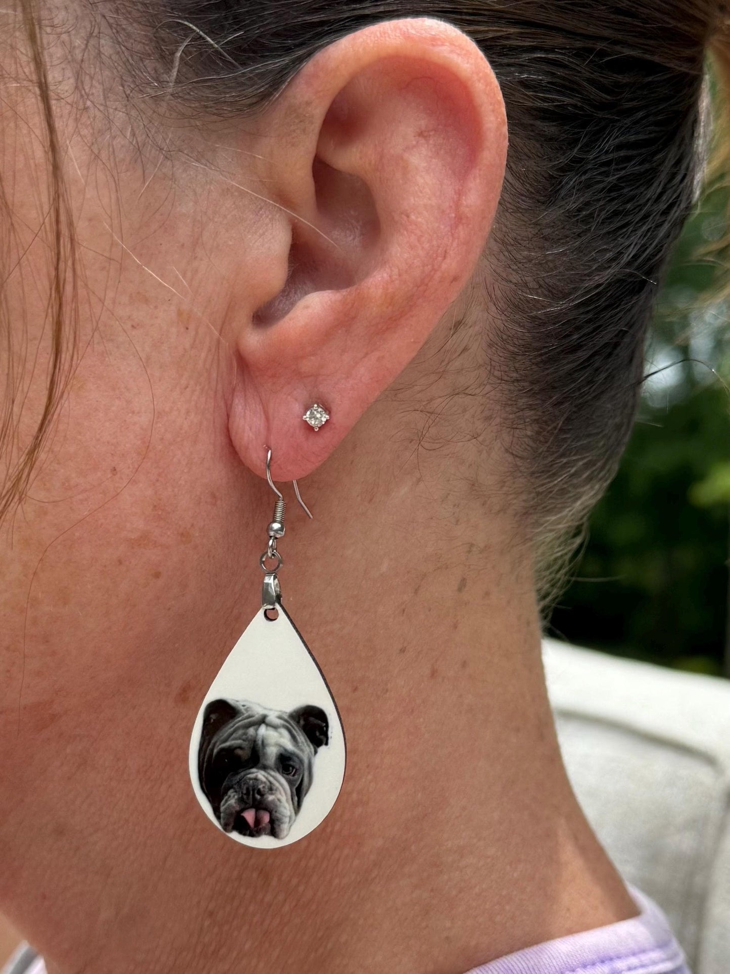 Custom Photo Sports Earrings, Custom Jewelry, Personalized Jewelry