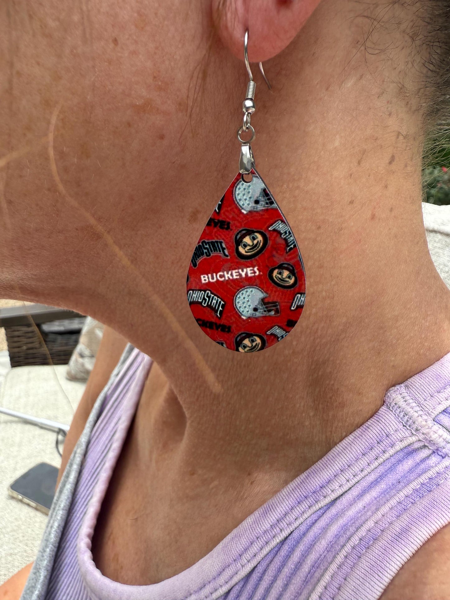 Custom Photo Sports Earrings, Custom Jewelry, Personalized Jewelry