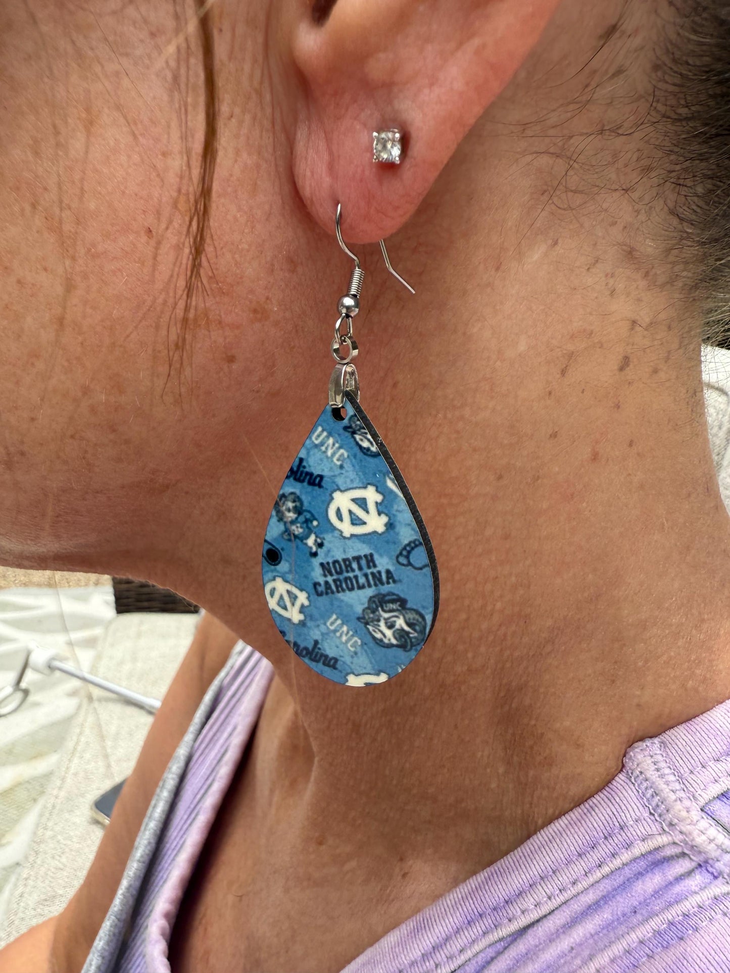 Custom Photo Sports Earrings, Custom Jewelry, Personalized Jewelry